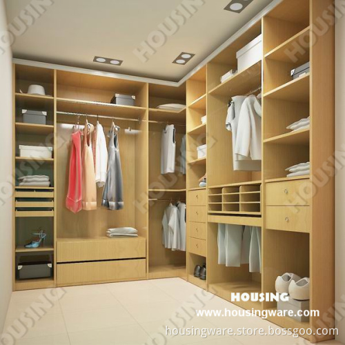 Pragmatic Walk in Closet with Large Storage Space